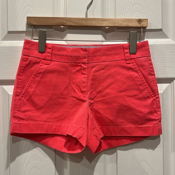 NWT J.Crew 3” Washed Coral Chino Shorts - Picture 11 of 11